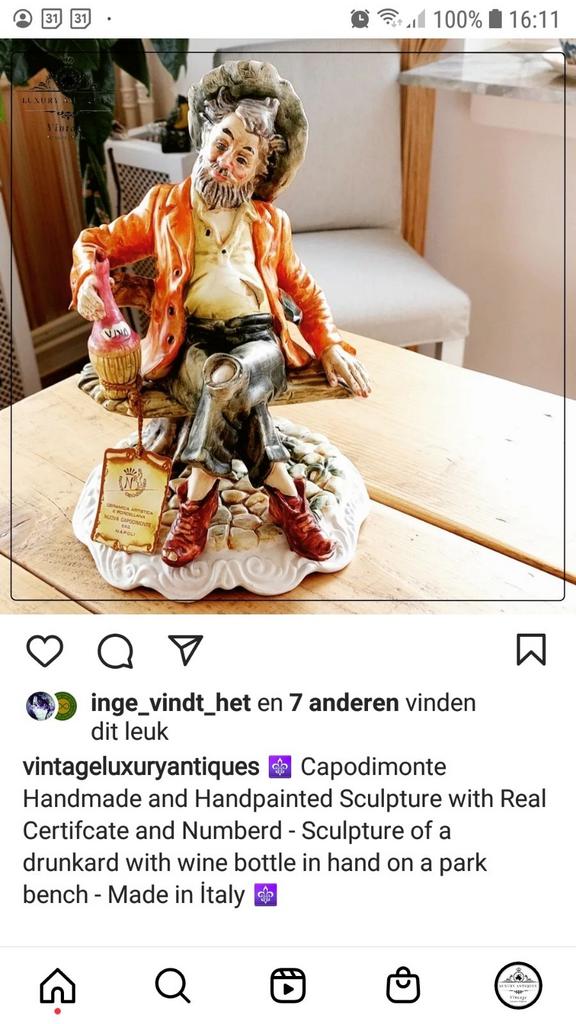 Biblo beeld, Antiek en Kunst, Ophalen of Verzenden