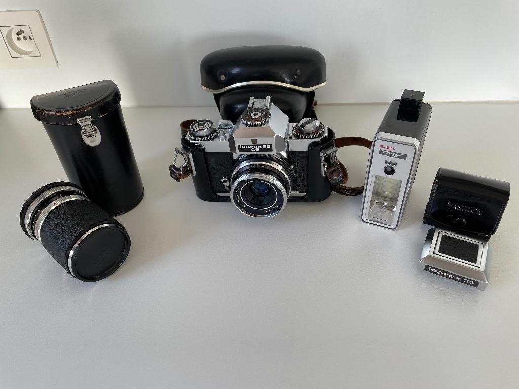 Zeiss Ikon Voigtländer Icarex 35s avec accessoires, Enlèvement, Utilisé, Reflex miroir, Autres Marques