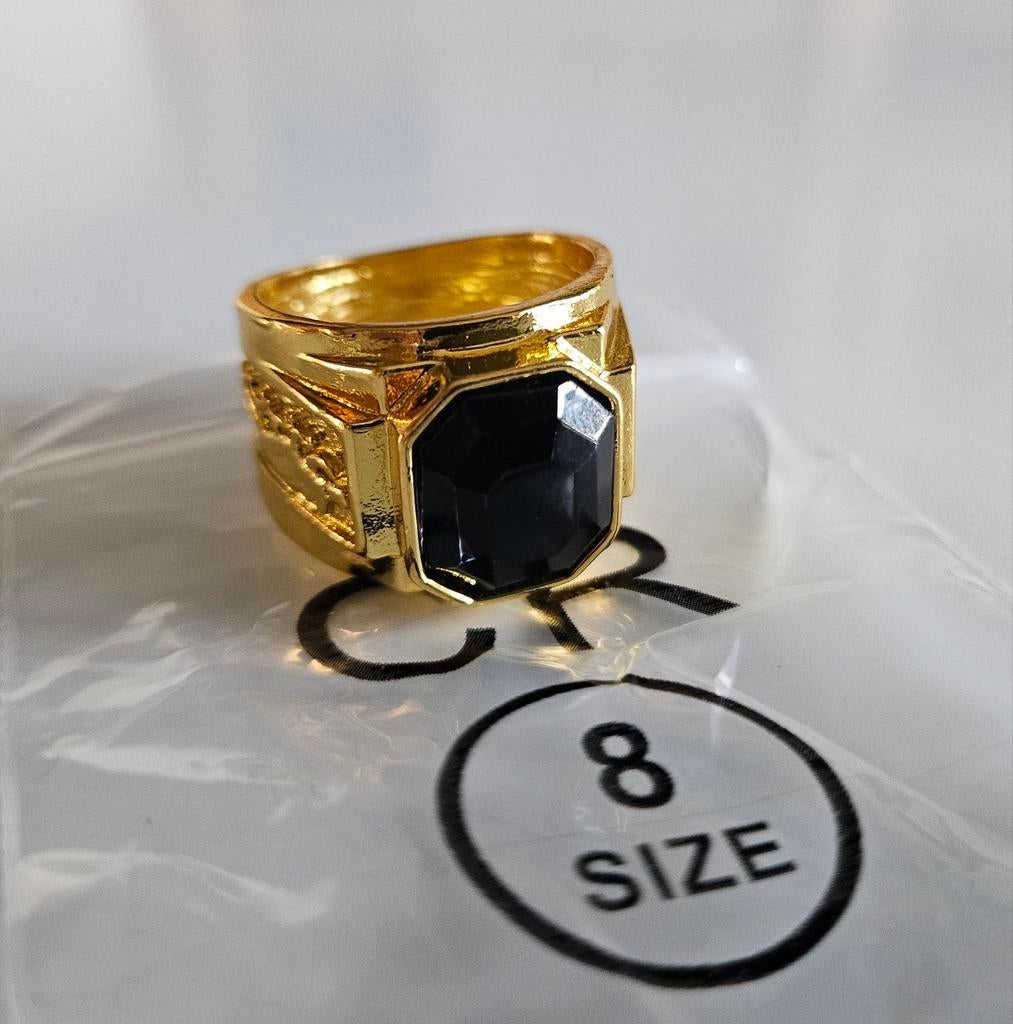 Zegelring voor heren (maat 8), IJzer of Staal, Heer, Nieuw, Ophalen of Verzenden