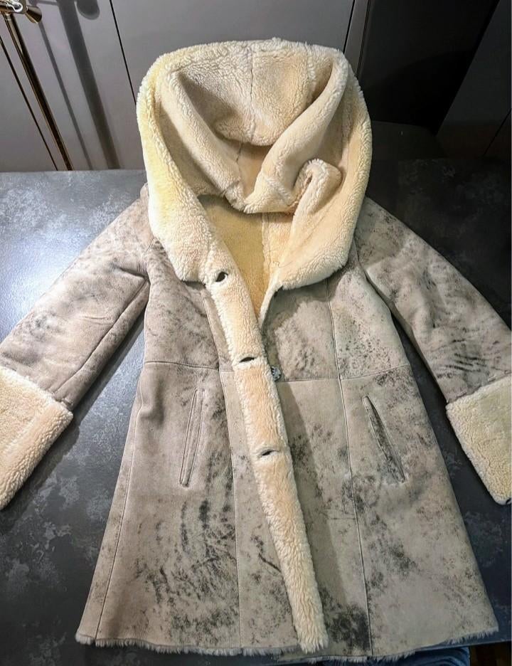 Prachtige lammy jas S36/38, Kleding | Dames, Jassen | Winter, Zo goed als nieuw, Maat 36 (S), Ophalen of Verzenden