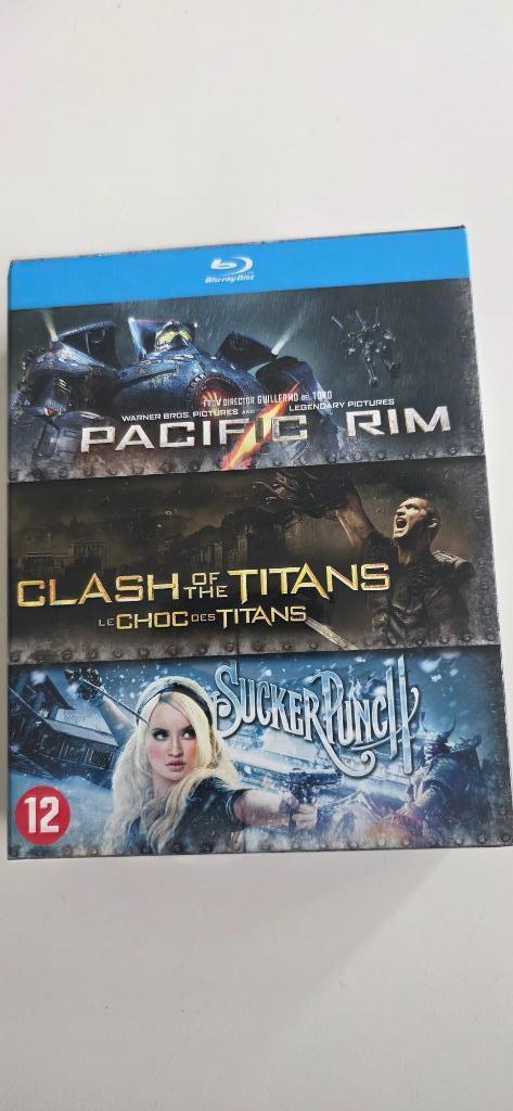 BR - 3 movie pack Pacific Rim, Clash of titans, Sucker Punch, Ophalen of Verzenden