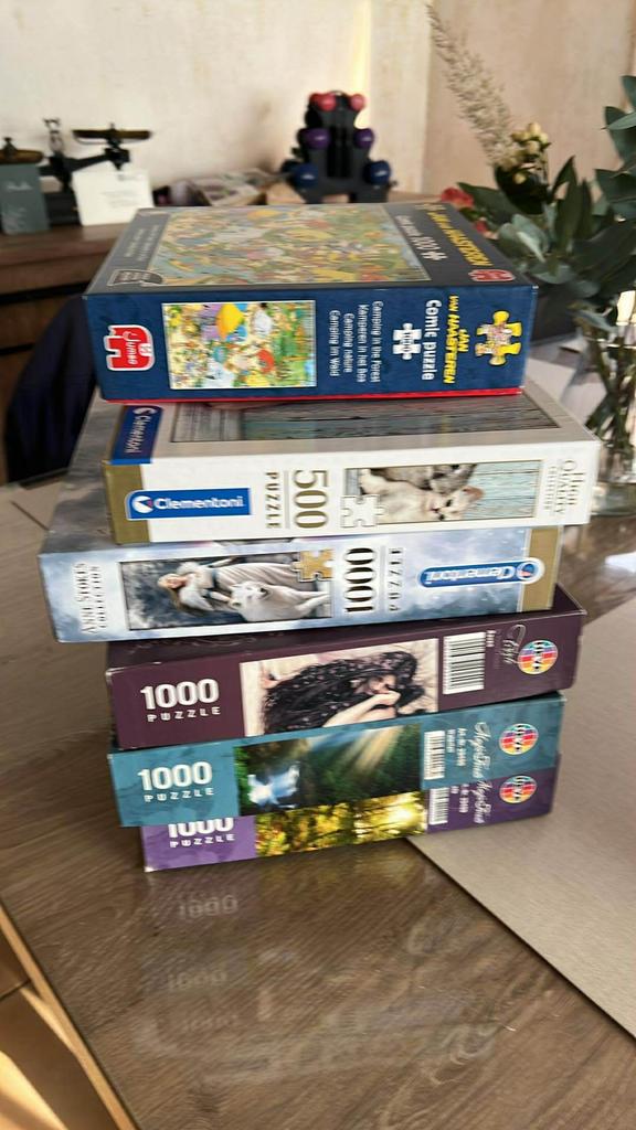 Te koop pakket  puzzel, Enlèvement, Utilisé
