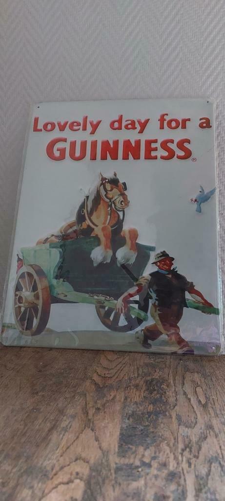 Metalen reclamebord Guinness, Collections, Enlèvement ou Envoi, Neuf, Panneau publicitaire