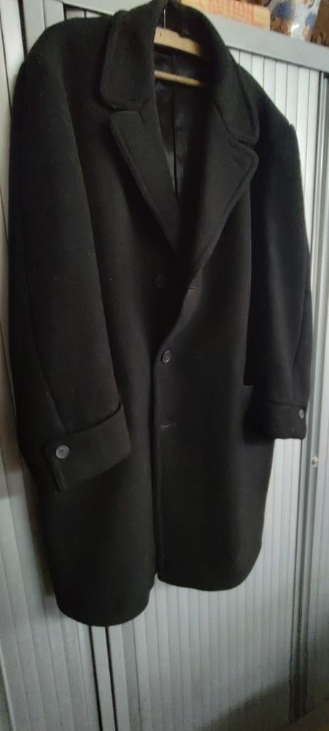 Mantel overjas herenjas zwart coat jas winterjas trenchcoat, Kleding | Heren, Ophalen of Verzenden, Gedragen, Zwart