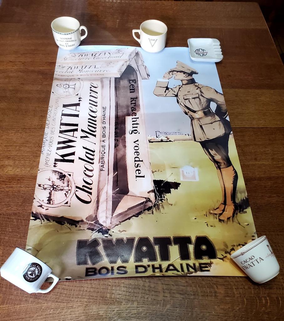 Kwatta chocolaterie Bois d'Haine poster photo 76 x 60 cm., Enlèvement ou Envoi, Neuf