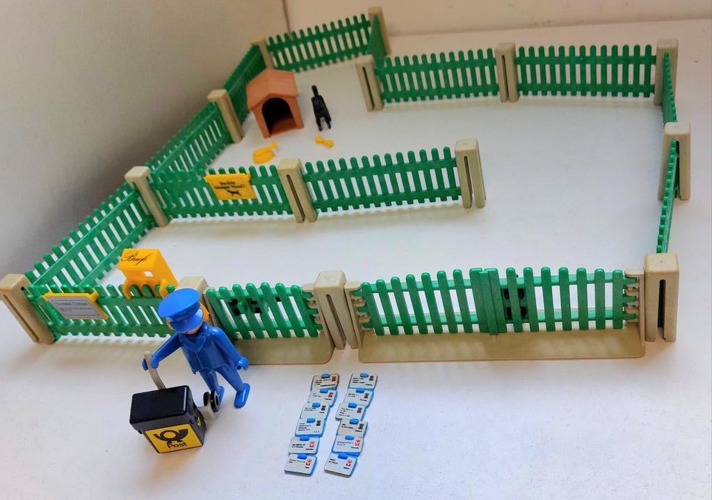 Playmobil 3504 Clôture pour jardin avec facteur Vintage, Enlèvement ou Envoi, Comme neuf