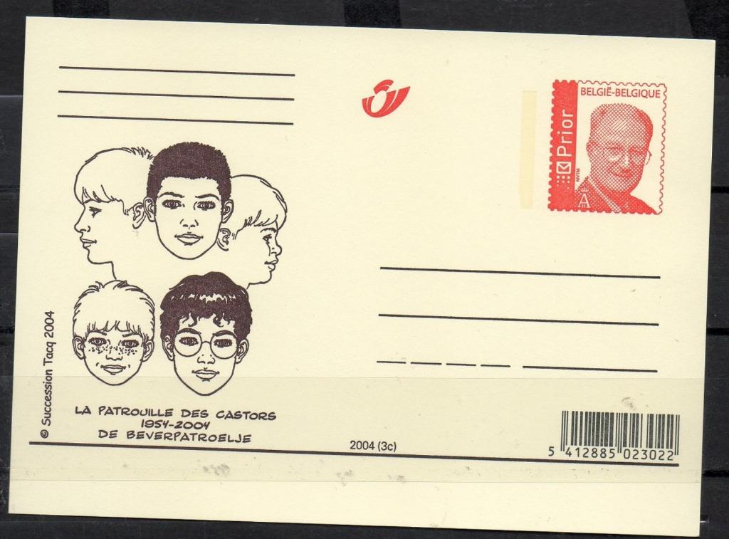Année 2004 : carte postale - La patrouille des castors - 195, Enlèvement ou Envoi