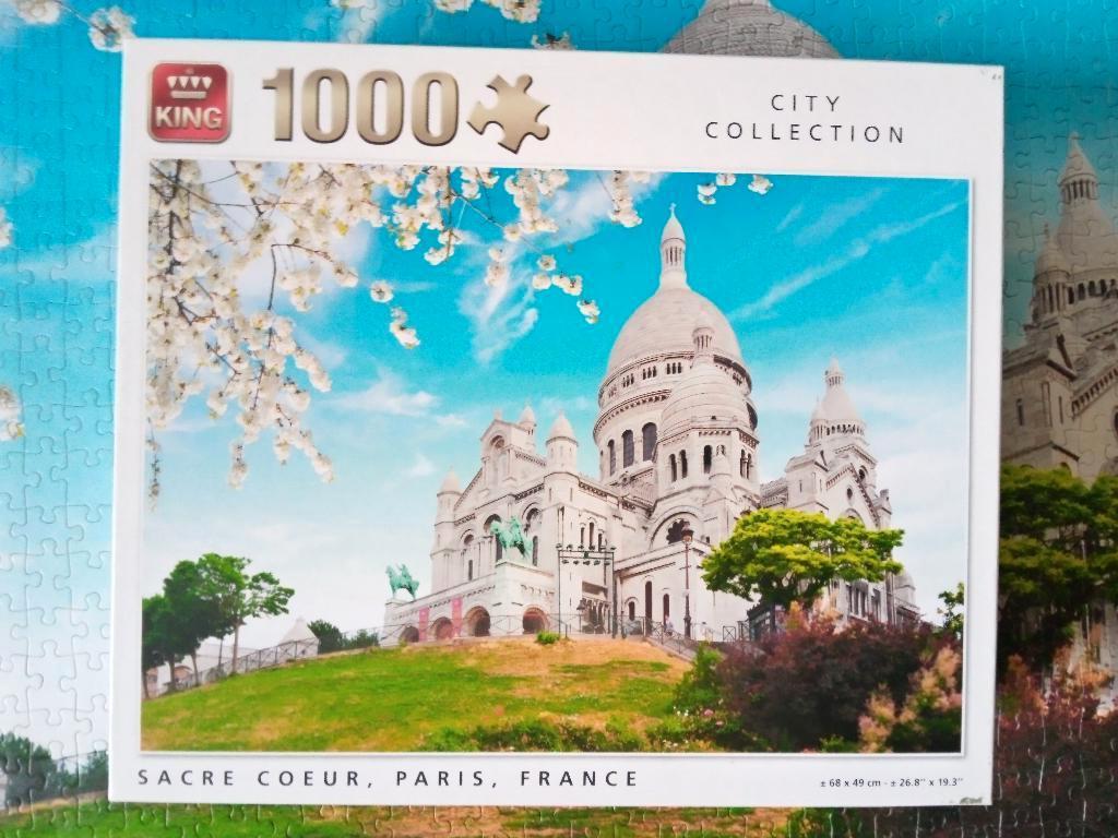 puzzel 1000st-King-Parijs,Sacre Coeur, Enlèvement ou Envoi, 500 à 1500 pièces, Puzzle