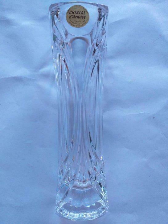 Vase Cristal d'Arques Châtelet 17 cm, Antiquités & Art, Enlèvement ou Envoi