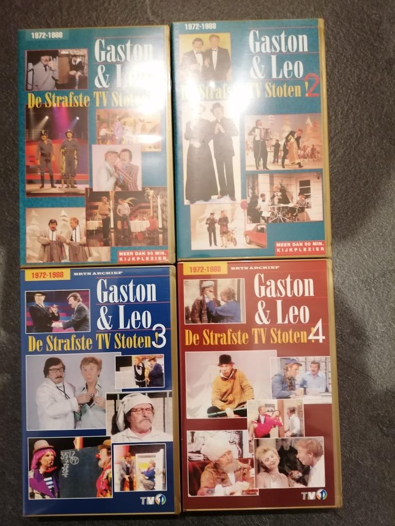 Vhs gaston en leo de strafste tv stoten, Cd's en Dvd's, Alle leeftijden, Ophalen of Verzenden, Zo goed als nieuw