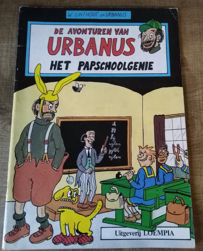 Urbanus nr. 3 - Het Papschoolgenie (blauw-bruine uitgave), Une BD, Enlèvement ou Envoi, Utilisé