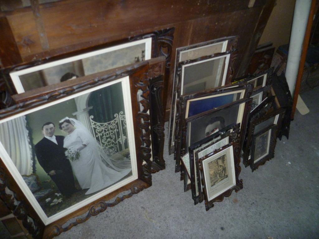 LOT OUDE FOTO KADERS, Antiek en Kunst, Ophalen
