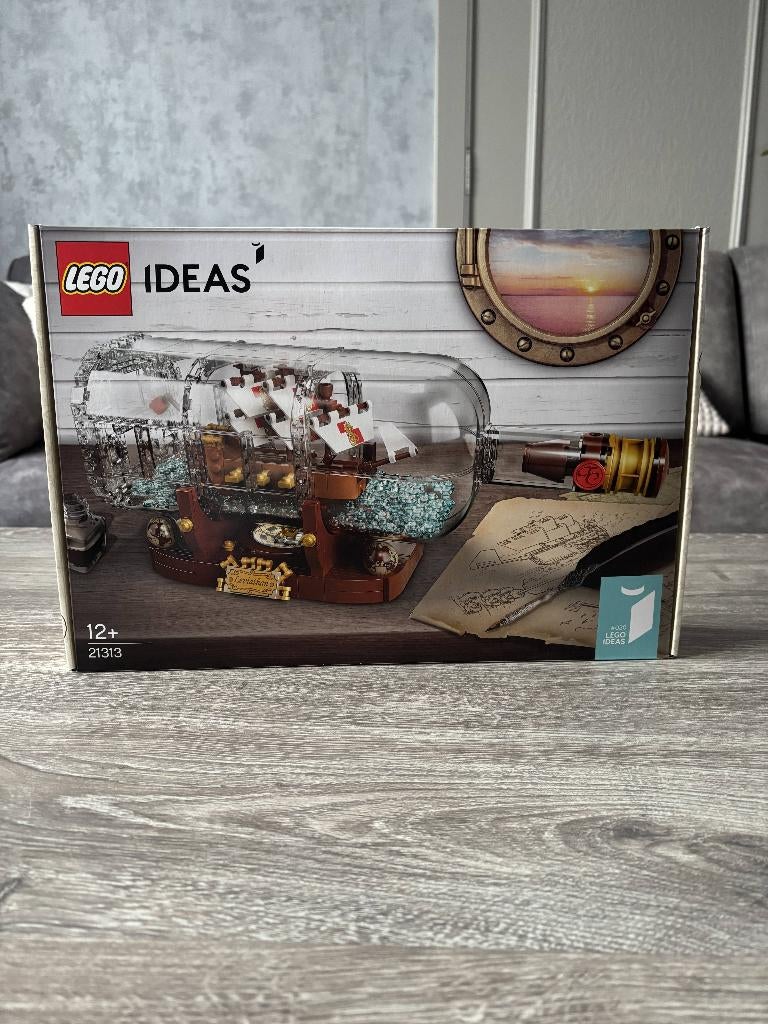 lego schip in glazen fles, Ophalen of Verzenden, Nieuw, Complete set, Lego