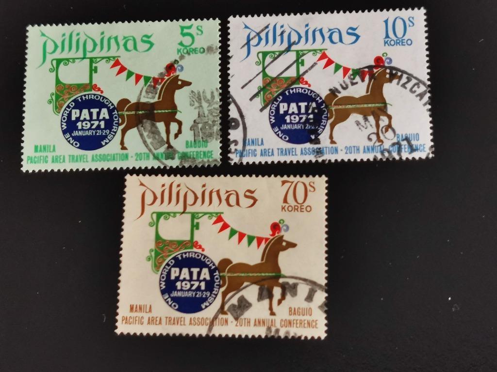 Filippijnen 1971 - Pacific Travel Organisation (PATA), paard, Ophalen of Verzenden, Gestempeld, Zuidoost-Azië