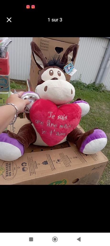 Grand beau nounours pour les amoureux, Ophalen of Verzenden, Zo goed als nieuw