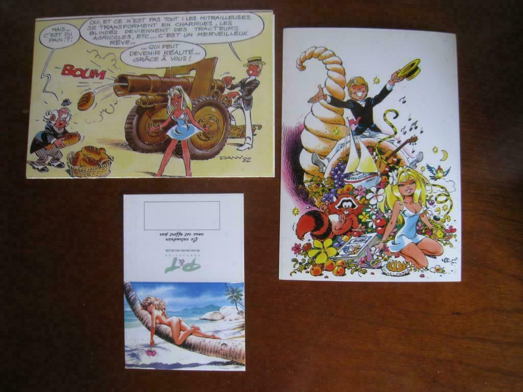 DANY OLIVIER RAMEAU CARTE POSTALE BD CALENDRIER MARSUPILAMI, Neuf, Plusieurs BD, Enlèvement ou Envoi, Dany