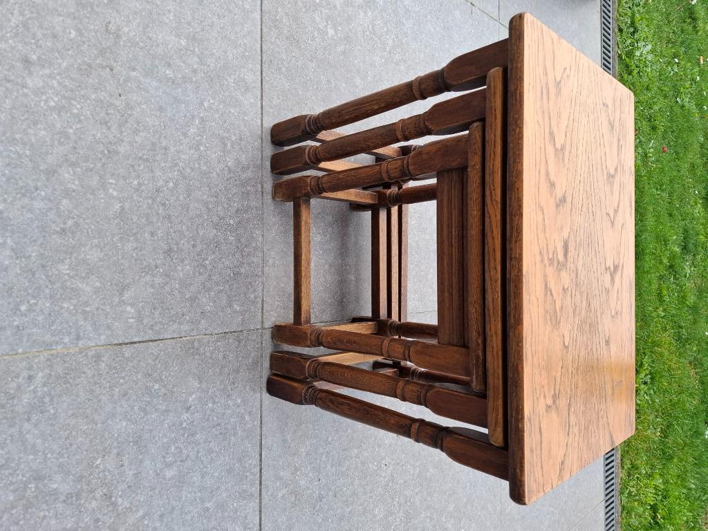 Table gigogne, Maison & Meubles, Tables | Tables d'appoint, Ancien, Moins de 55 cm, Enlèvement, Utilisé