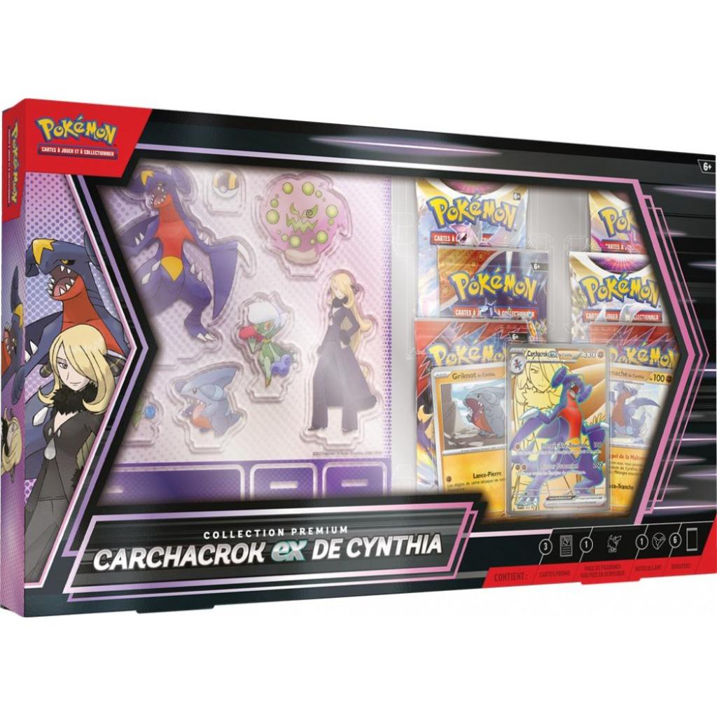 Pokemon Coffret Collection Premium Carchacrok EX de Cynthia, Hobby en Vrije tijd, Verzamelkaartspellen | Pokémon, Nieuw, Boosterbox