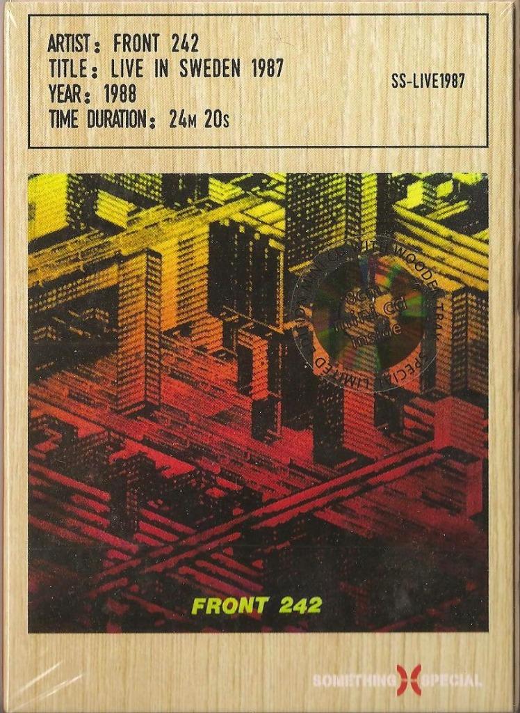 FRONT 242 LIVE IN SWEDEN  LIMITED CD IN WOODEN BOX + STICKER, CD & DVD, CD | Autres CD, Neuf, dans son emballage, Envoi