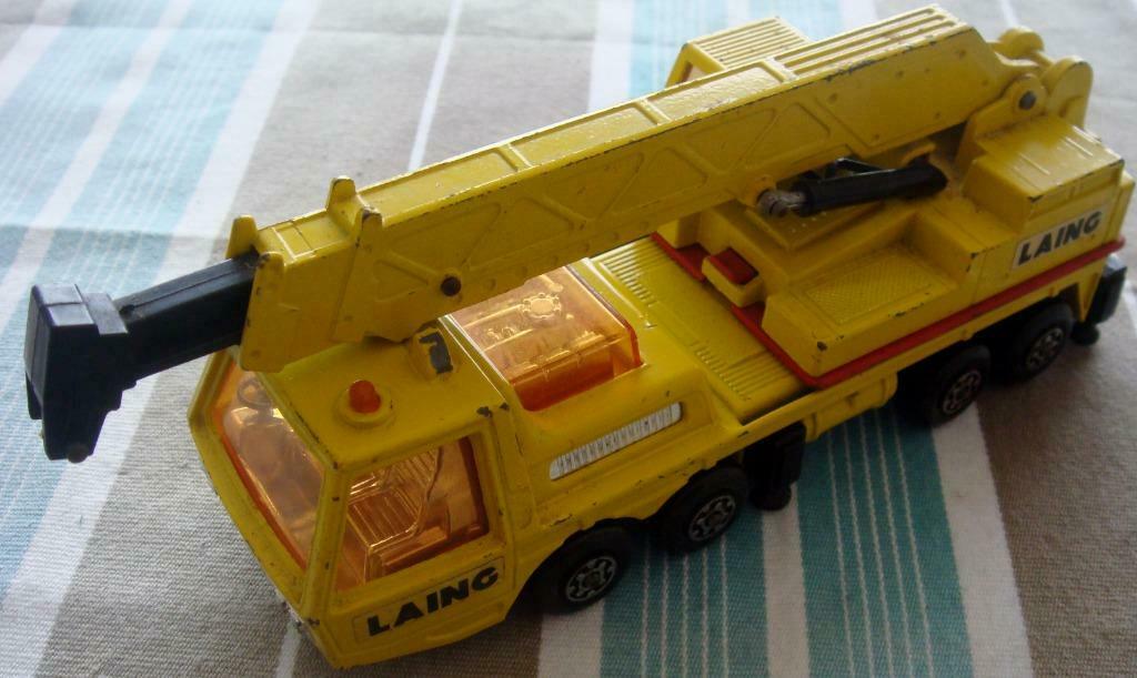 K-12 "Hercules" Machine Crane, Matchbox, Lesney P., 1974, Verzamelen, Poppetjes en Figuurtjes, Gebruikt, Ophalen of Verzenden