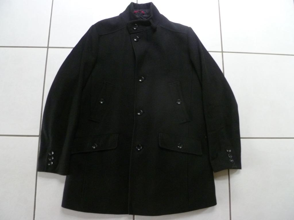 Zwarte geklede winterjas Esprit - maat XL, Enlèvement ou Envoi, Taille 56/58 (XL), Esprit, Porté
