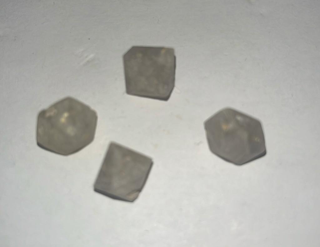 4 x Beta Kwarts of Javaanse Diamanten - 6 gram totaal, Ophalen of Verzenden, Nieuw