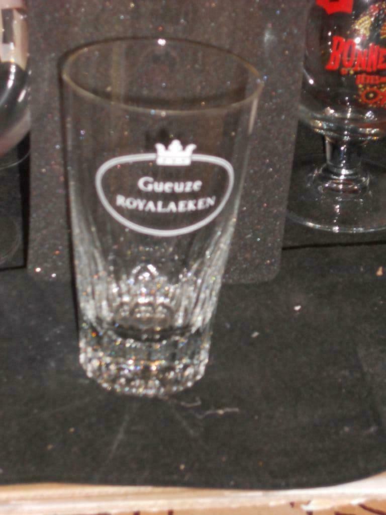 Bierglazen.Gueuze .Kriek .Lambic.Royalaeken.Lindemans.D 46, Enlèvement ou Envoi, Comme neuf, Verre ou Verres, Autres marques