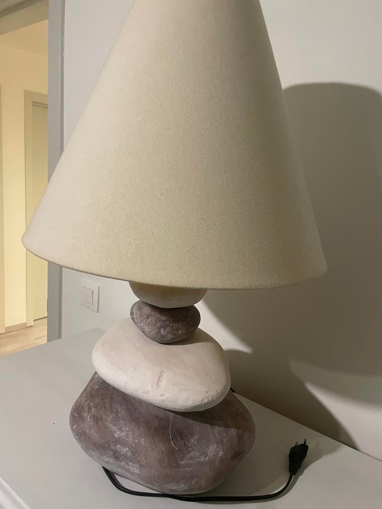 Tafel Lamp in steen, Ophalen, Zo goed als nieuw, 50 tot 75 cm
