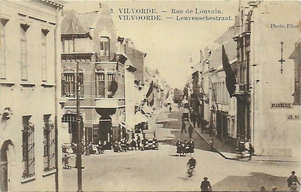 Carte postale ancienne Vilvorde Rue de Louvain 1926, Envoi, 1920 à 1940, Affranchie, Brabant Flamand