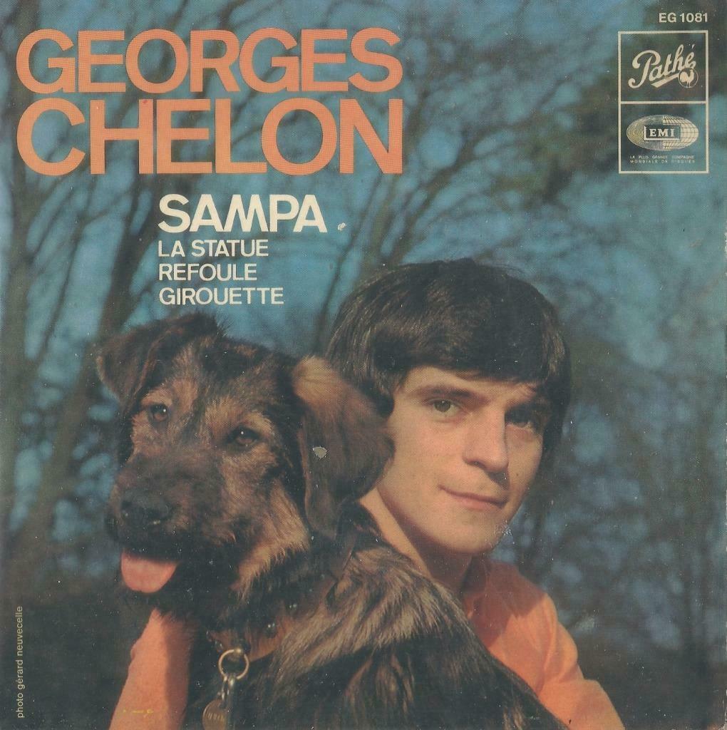 Georges Chelon –Sampa / La statue + 2 – Single - EP, Cd's en Dvd's, Vinyl Singles, Gebruikt, Single, Pop, 7 inch, Ophalen of Verzenden