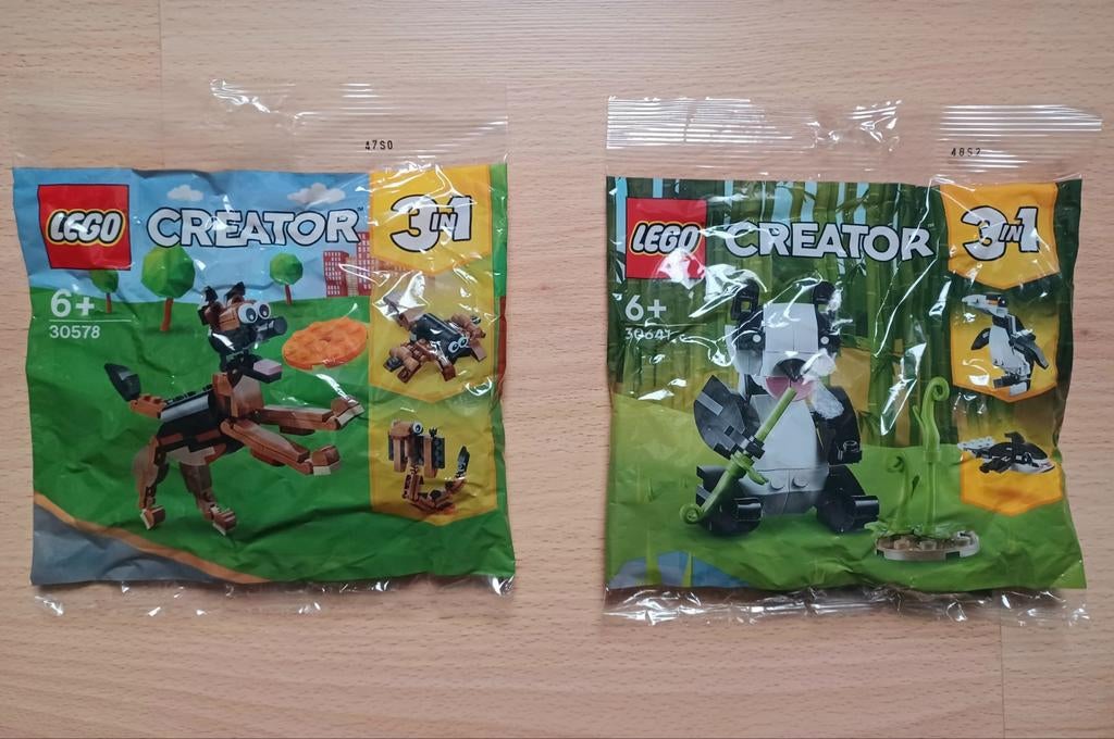 Lego Creator Duitse Herdershond 30578 en Panda 30641 NIEUW, Ophalen, Nieuw, Lego