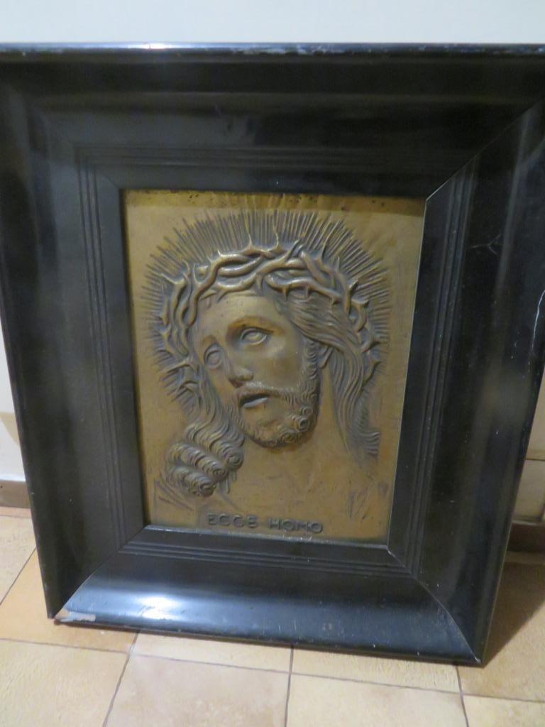 Koperen plaat Christus, Antiek en Kunst, Ophalen, Koper