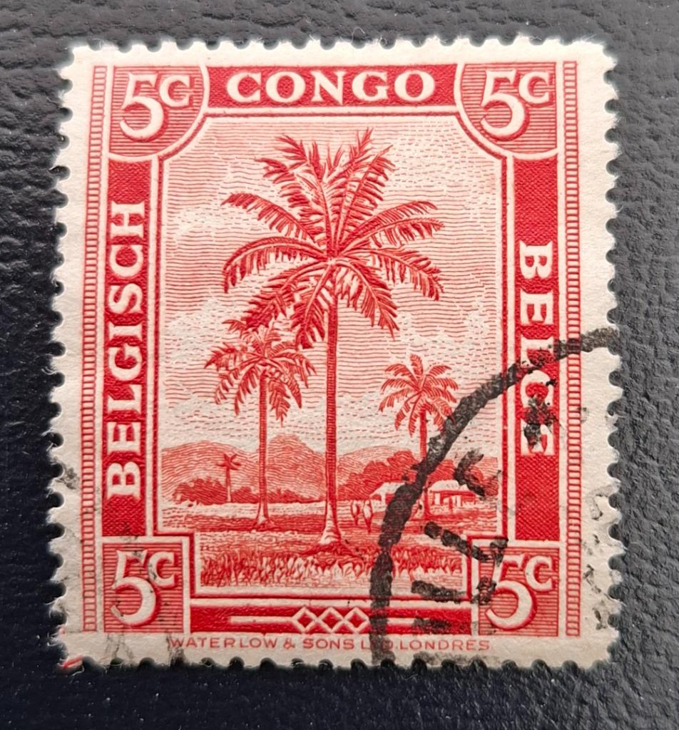 Postzegel Belgisch Congo OBP 228, Ophalen of Verzenden, Gestempeld, Gestempeld
