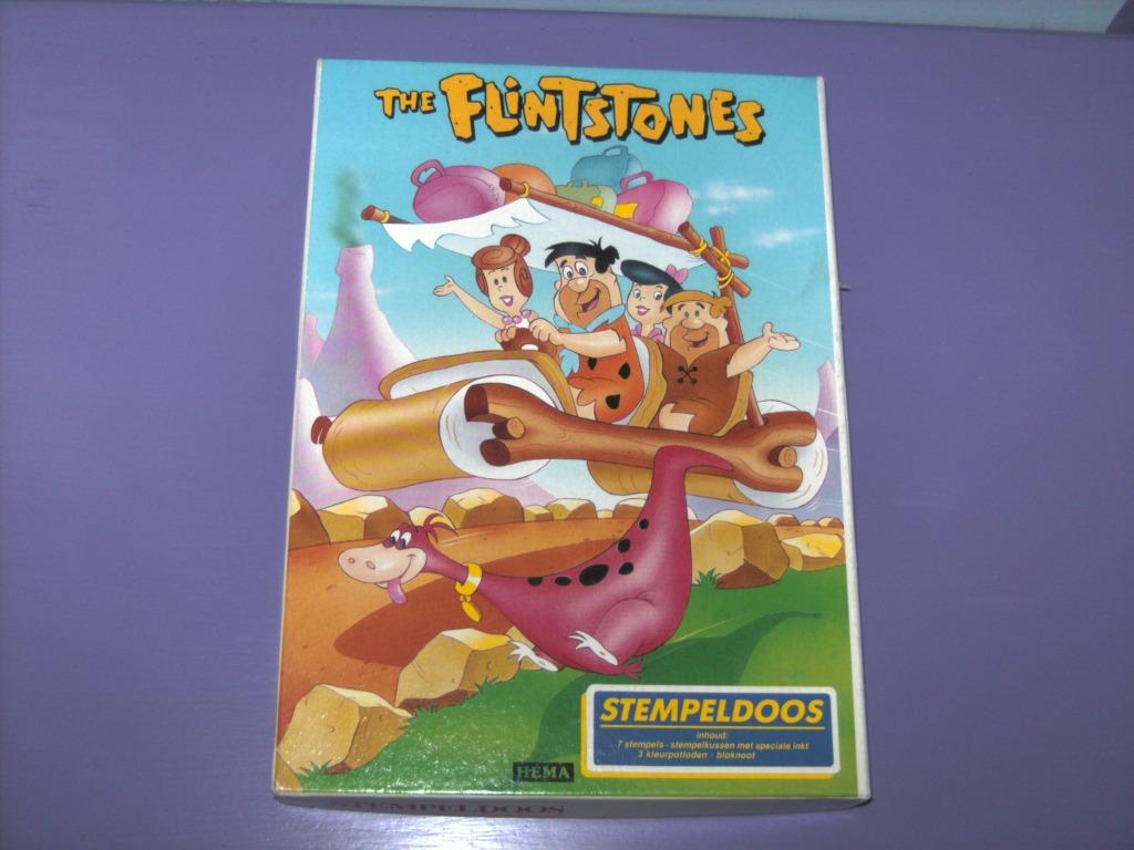 Vintage stempeldoos: the flintstones., Kinderen en Baby's, Speelgoed | Educatief en Creatief, Gebruikt, Ophalen of Verzenden