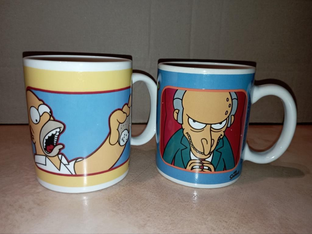 Koffietassen The Simpsons, Huis en Inrichting, Keuken | Servies, Ophalen of Verzenden, Zo goed als nieuw, Kop(pen) en/of Schotel(s)