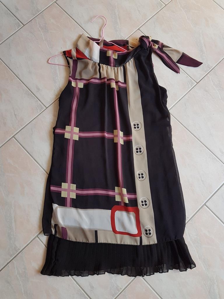 sluier jurk, Maat 38/40 (M), Made in Italy, Zwart, Ophalen of Verzenden