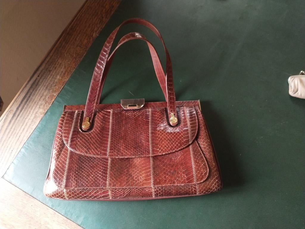 Vintage handtas C3, Ophalen of Verzenden, Zo goed als nieuw, Handtas