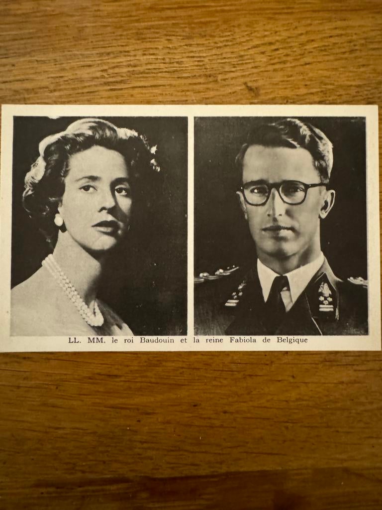 Postkaart Fabiola en Boudewijn, Enlèvement ou Envoi, Comme neuf
