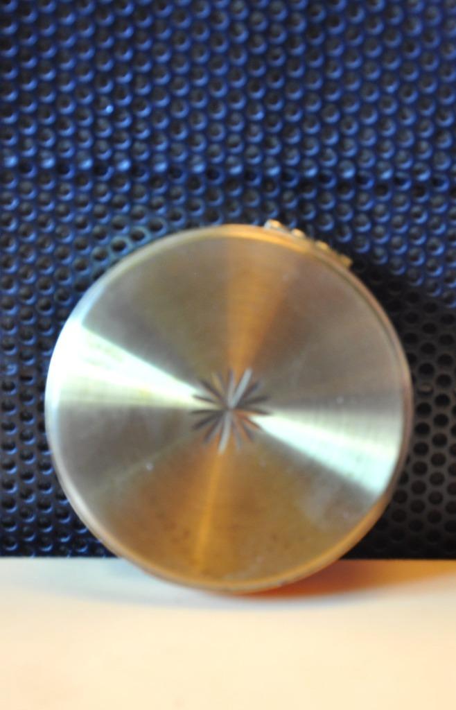 poudrier rond doré de sac margarette rose angleterre, Enlèvement ou Envoi, Utilisé