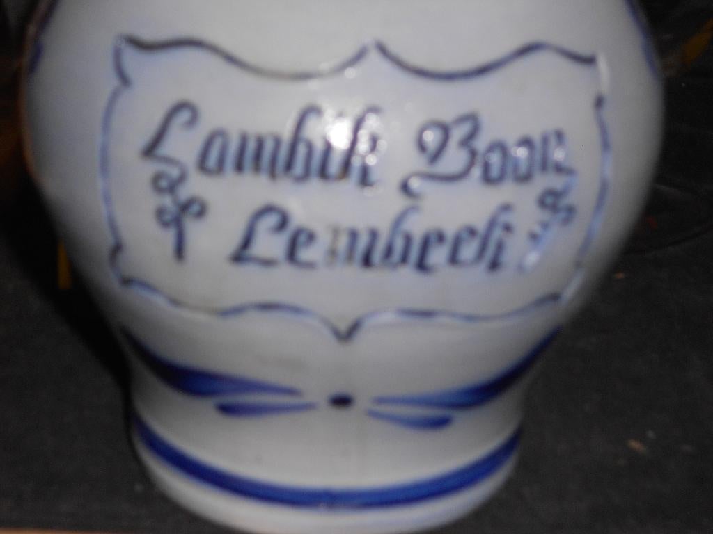 Bierkruik.Lambic Boon Lembeek 1 L .D  154, Ophalen of Verzenden, Zo goed als nieuw, Pul(len), Overige merken