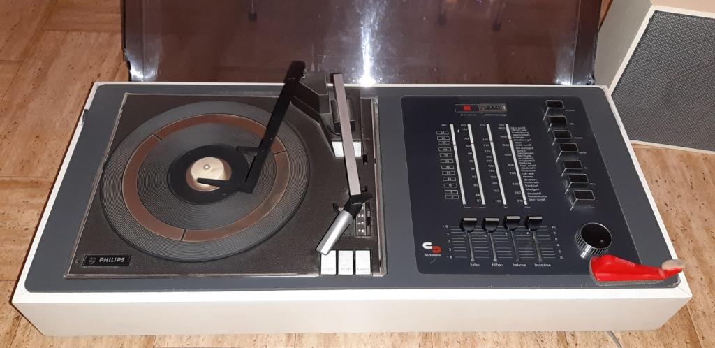 Tourne-disque Philips avec amplificateur / console de mixage, Enlèvement ou Envoi, Comme neuf, Tourne-disque, Philips