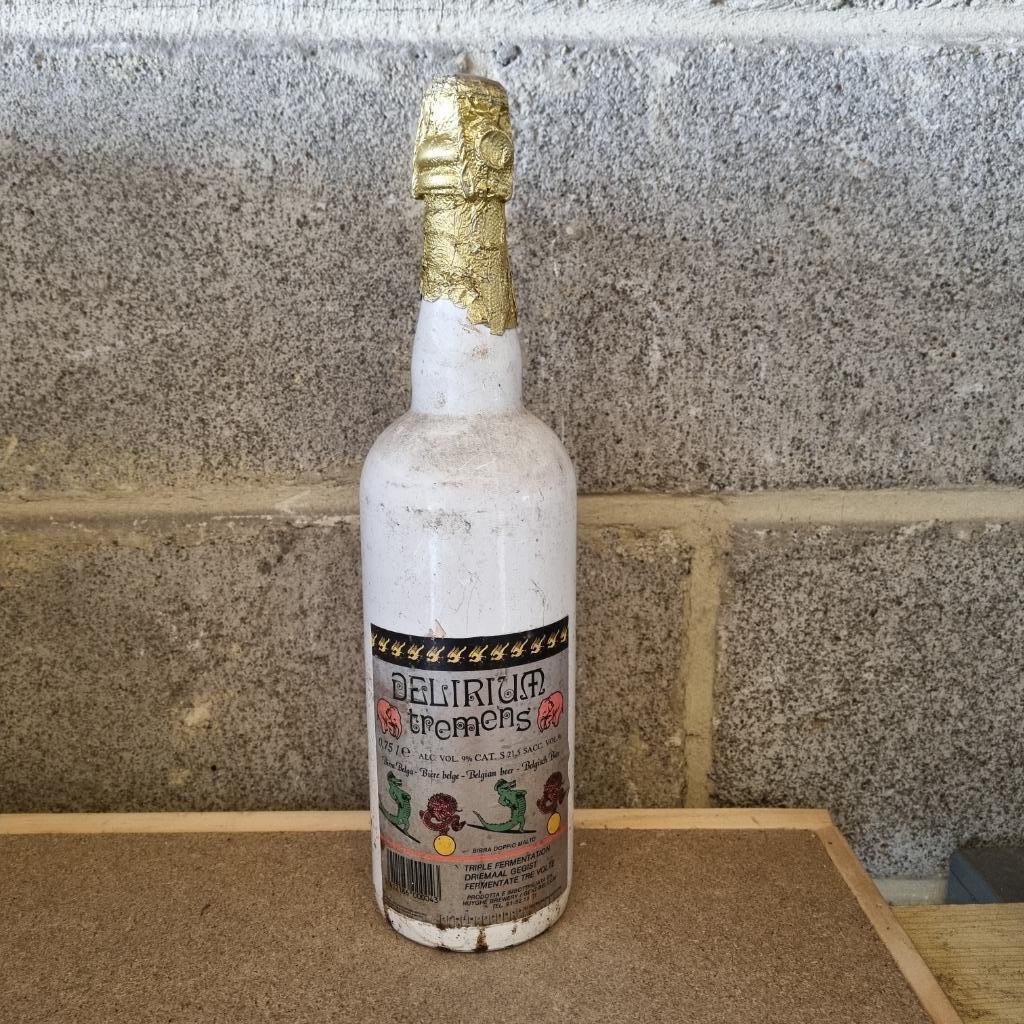 Bouteille de bière Delirium tremens (modèle 2), Enlèvement ou Envoi, Utilisé, Bouteille(s), Autres marques