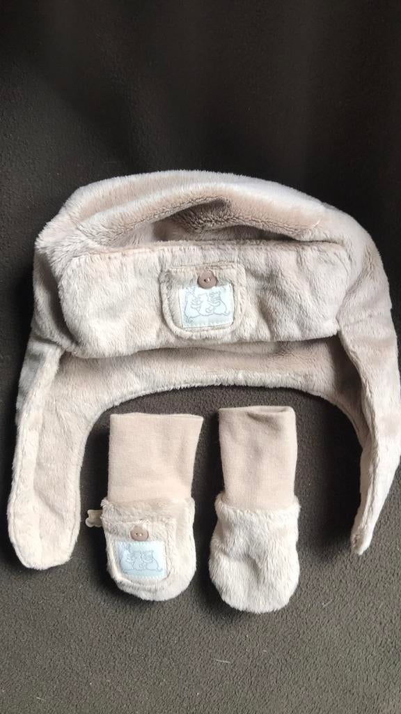Casquette et gants bébé 3/6 mois NEUFS Noukies, Comme neuf