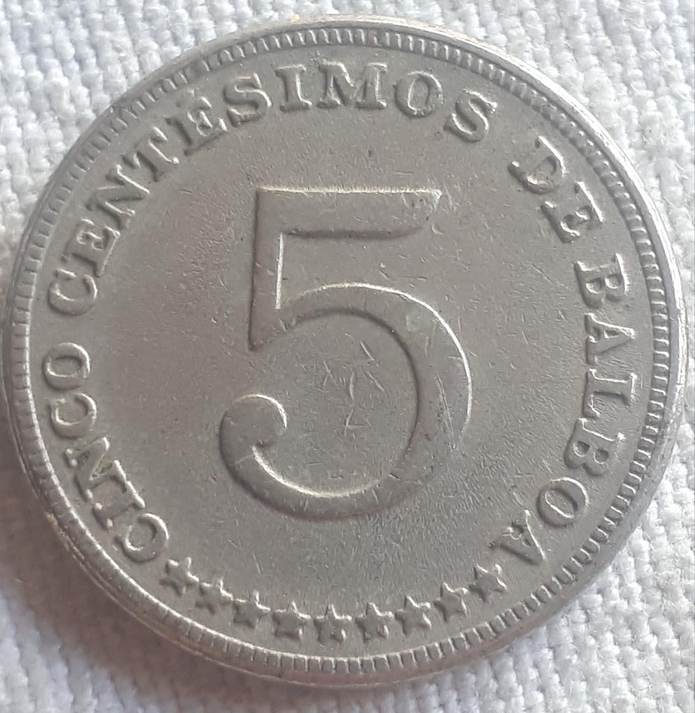 PANAMA : 5 CENTESIMOS 1968 XF KM 23,2, Timbres & Monnaies, Monnaies | Amérique, Monnaie en vrac, Amérique centrale, Envoi