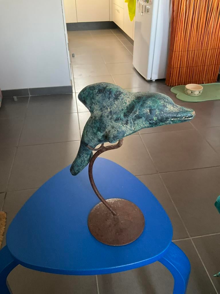 Decoratieve dolfijn, Collections, Enlèvement ou Envoi, Comme neuf, Autres, Statue ou Figurine