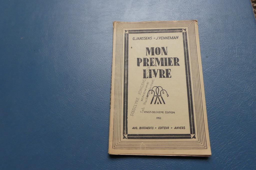 Boek, Mon premier livre 1952, Enlèvement ou Envoi, Utilisé, Français