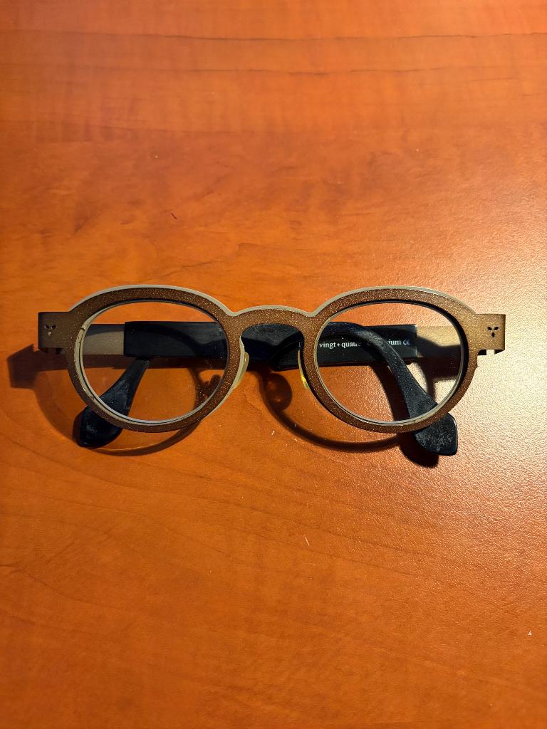 Bril Theo, Gebruikt, Beige, Bril, Ophalen