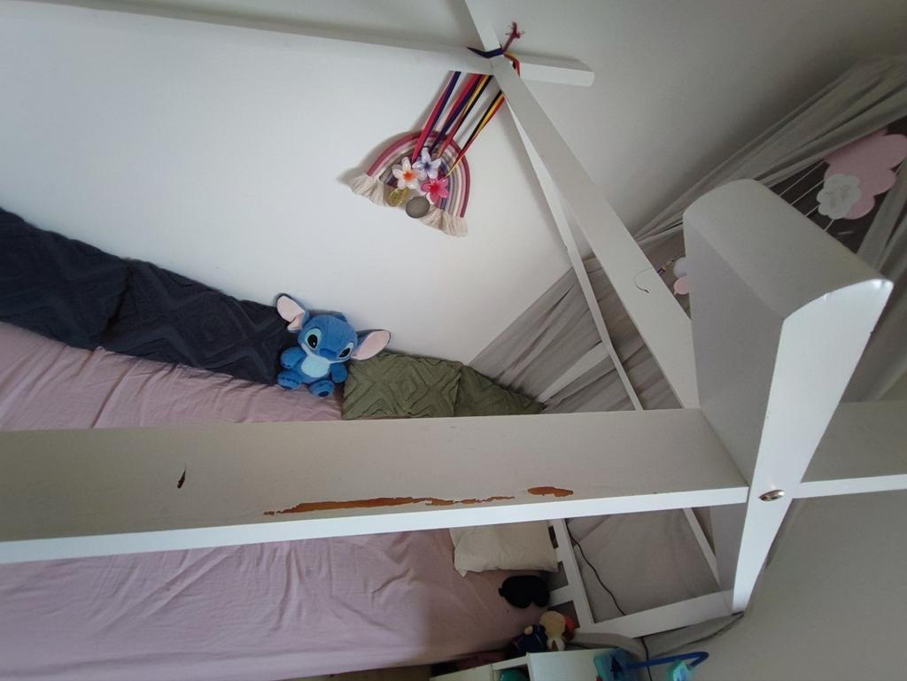 Lit cabane enfant 90x200cm