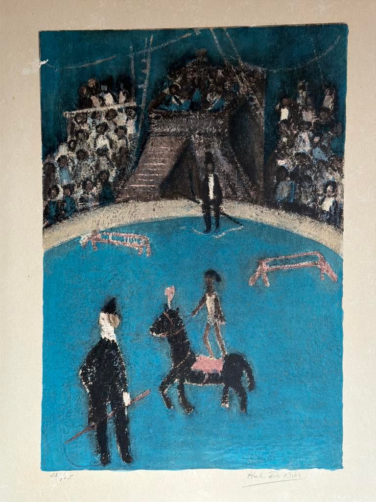 Litho ‘Circus’ Hubert De Vries, Antiek en Kunst, Ophalen