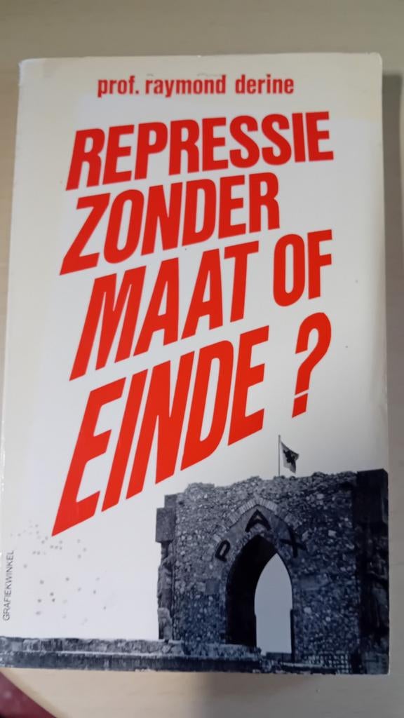 Repressie zonder maat of einde?, Boeken, Ophalen of Verzenden, Zo goed als nieuw